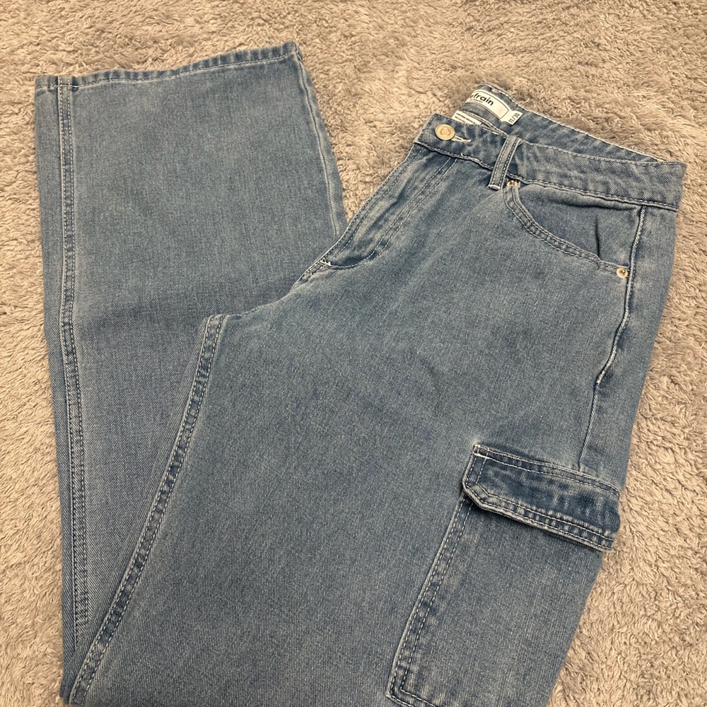 Women's Refrain Wide Leg Cargo Jeans